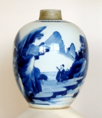 image of chinese blue porcelain