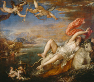 Titian's masterpiece "The Rape of Europa"