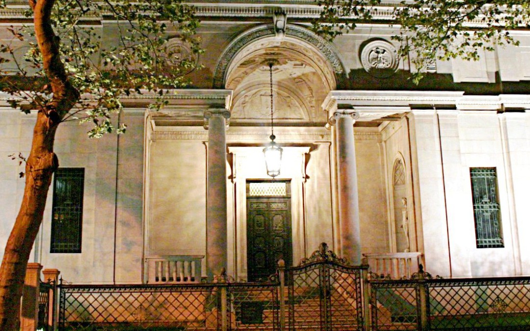 Morgan Library and Museum at night